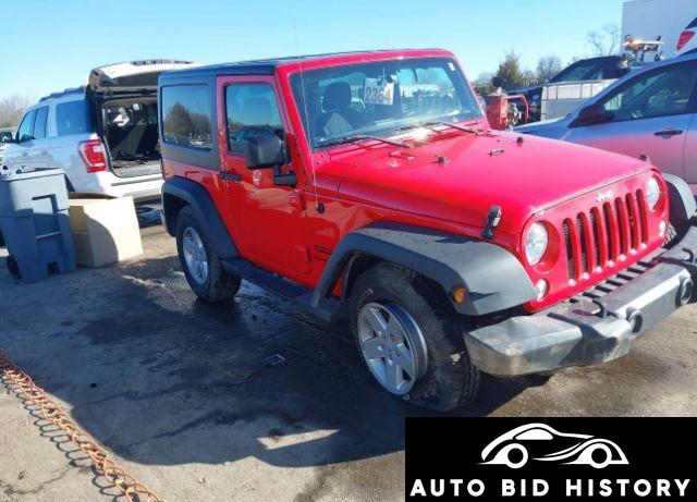 Jeep Wrangler Jk Sport S 4X4 2018 Red 3.6L