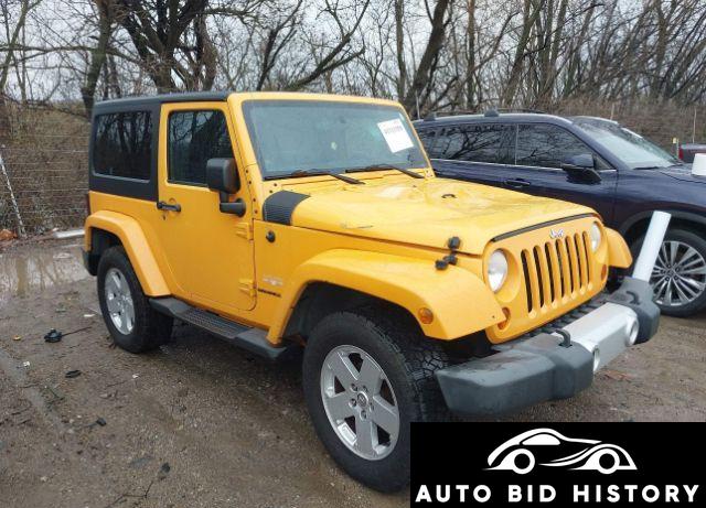 Jeep Wrangler Sahara 2012 Yellow 3.6L