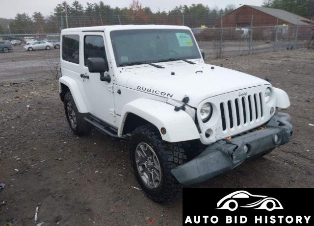 Jeep Wrangler Rubicon 2014 White 3.6L
