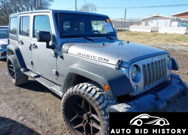 Jeep Wrangler Unlimited Rubicon 4X4 2017 Gray 3.6L