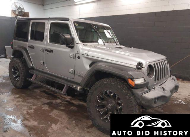 Jeep Wrangler Unlimited Sport S 4X4 2019 Silver 3.6L