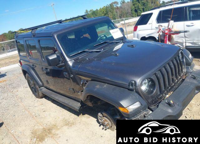 Jeep Wrangler Unlimited Sport Altitude 4X4 2020 Gray 3.6L