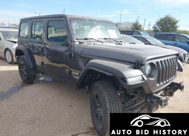 Jeep Wrangler Unlimited Sport 4X4 2020 Gray 2.0L