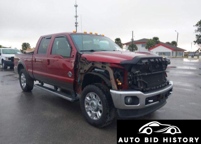Ford F-250 Lariat 2016 Red 6.7L