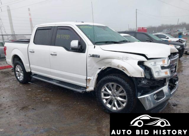 Ford F-150 Lariat 2015 White 5.0L