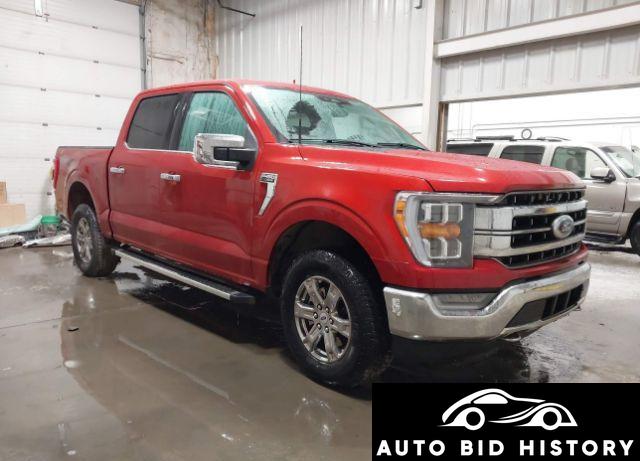 Ford F-150 Lariat 2023 Red 5.0L