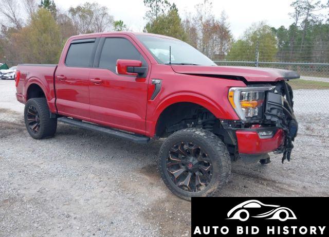 Ford F-150 Lariat 2022 Red 5.0L