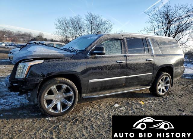Cadillac Escalade Esv Luxury 2017 Black 6.2L  8