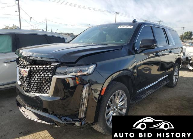 Cadillac Escalade Esv Premium Luxury 2022 Black 6.2L  8