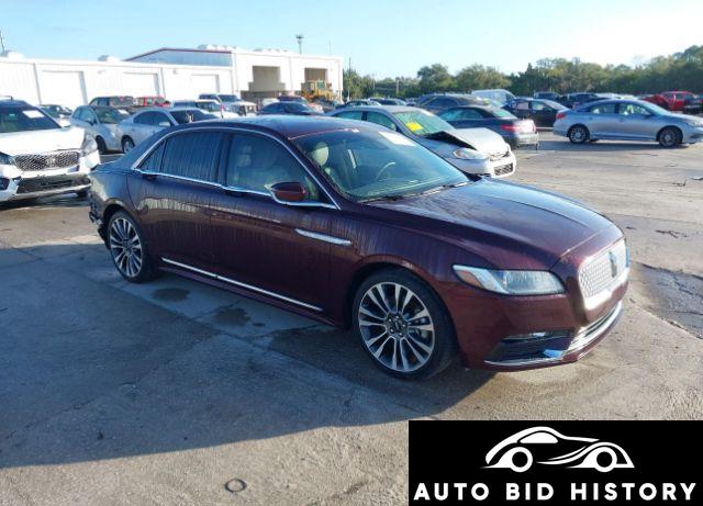 Lincoln Continental Select 2017 Burgundy 2.7L