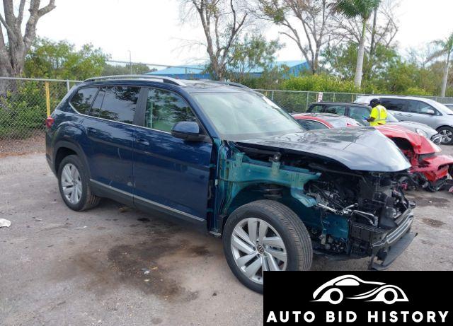 Volkswagen Atlas 3.6L V6 Sel 2021 Blue 3.6L