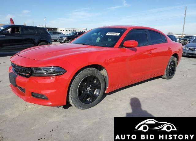 Dodge Charger Sxt 2020 Red 3.6L  6