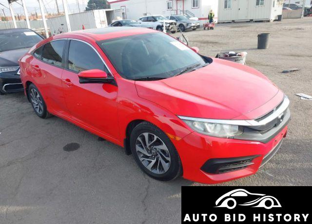Honda Civic Ex 2016 Red 2.0L
