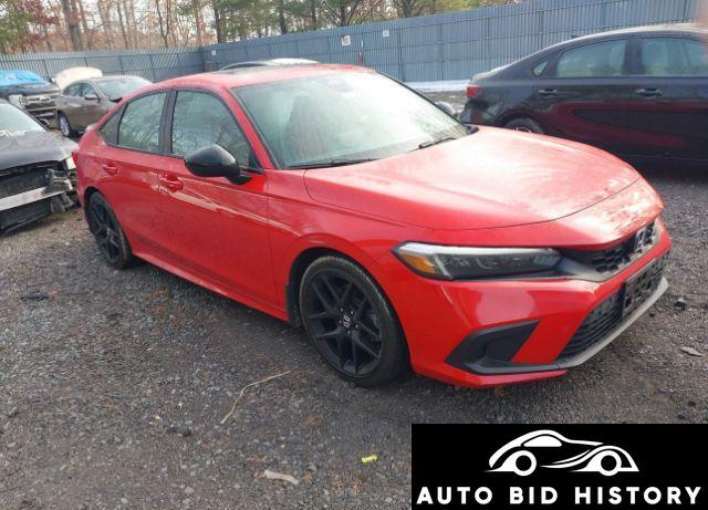 Honda Civic Si Sedan 2022 Red 1.5L