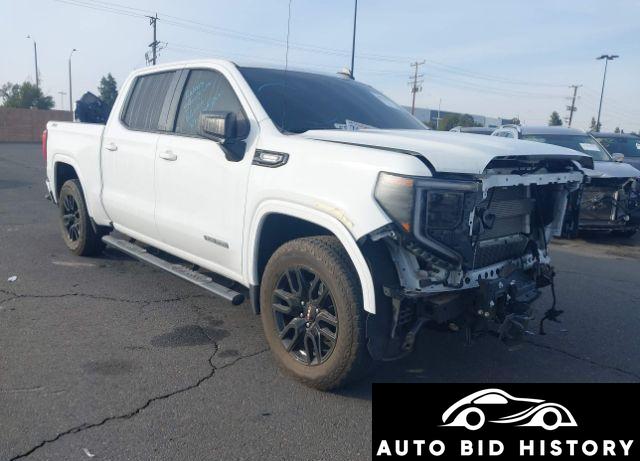 Gmc Sierra 1500 4Wd  Short Box Elevation With 3Sb 2023 White 3.0L