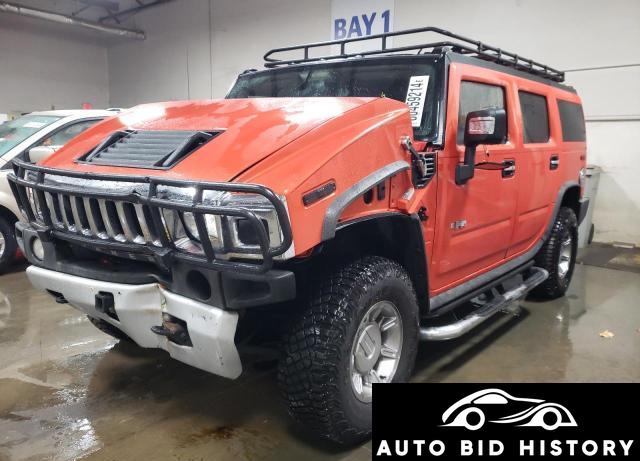 Hummer H2 2008 Orange 6.2L  8