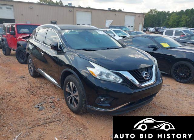 Nissan Murano Sl 2016 Black 3.5L