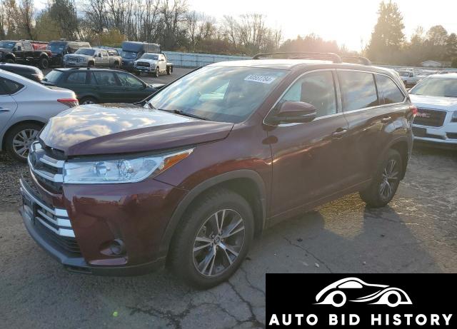 Toyota Highlander Le 2018 Burgundy 3.5L  6