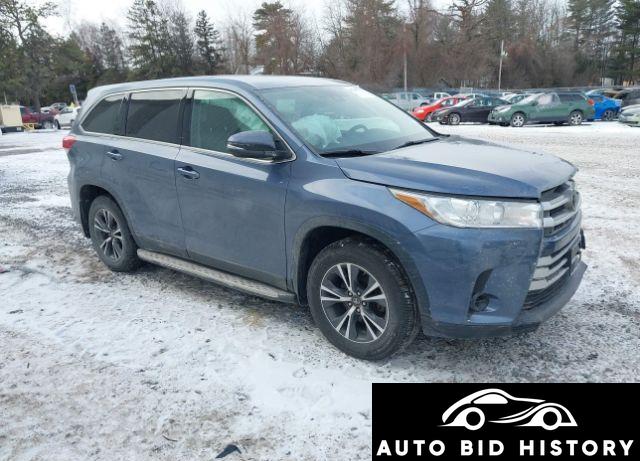 Toyota Highlander Le 2019 Blue 3.5L