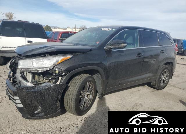 Toyota Highlander Le 2019 Black 3.5L  6