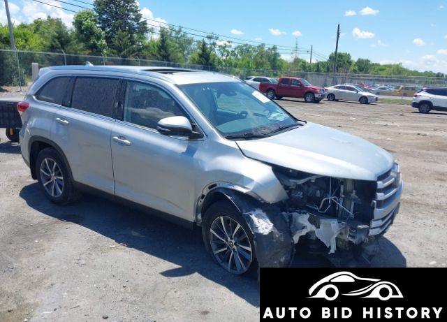 Toyota Highlander Xle 2019 Silver 3.5L