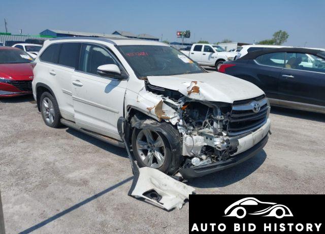 Toyota Highlander Limited V6 2016 White 3.5L