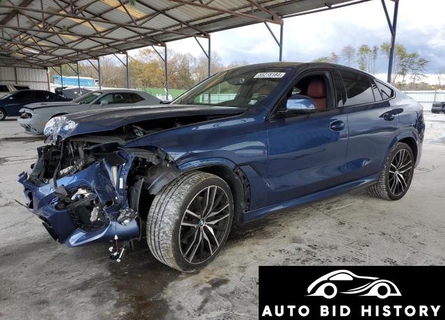 Bmw X6 Xdrive40I 2022 Blue 3.0L  6