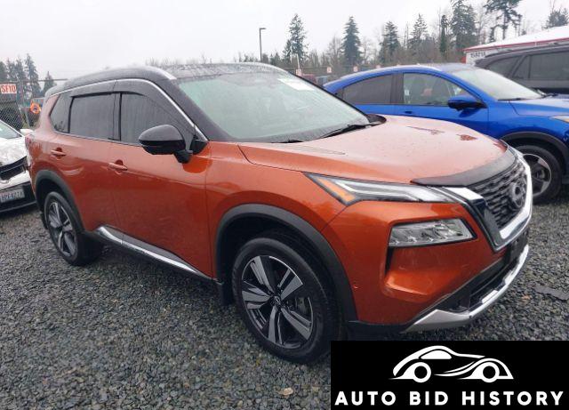 Nissan Rogue Platinum Intelligent Awd 2023 Orange 1.5L