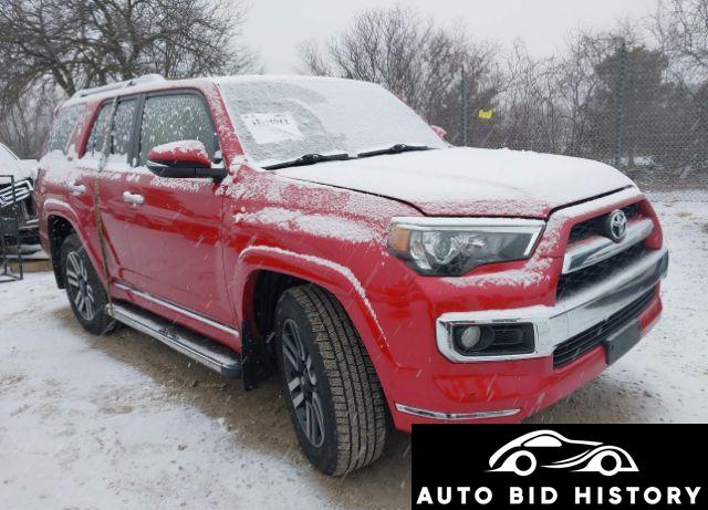 Toyota 4Runner Limited 2017 Red 4.0L