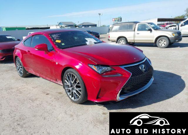 Lexus Rc 200T 2017 Red 2.0L