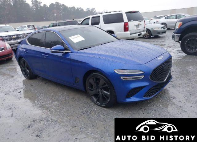 Genesis G70 3.3T Awd 2022 Blue 3.3L