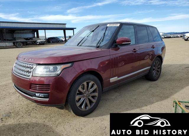 Land Rover Range Rover Hse 2017 Red 3.0L  6