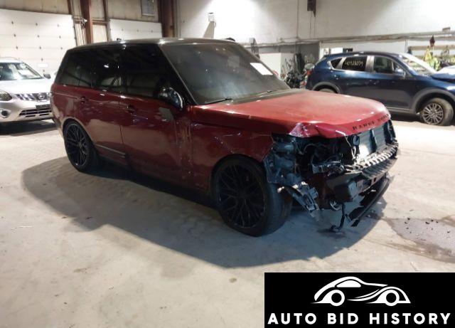Land Rover Range Rover 3.0L V6 Supercharged Hse 2017 Red 3.0L