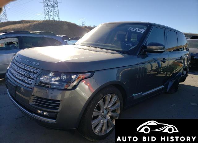 Land Rover Range Rover Hse 2017 Gray 3.0L  6