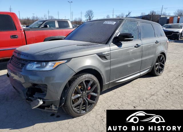 Land Rover Range Rover Sport Sc 2017 Gray 5.0L  8