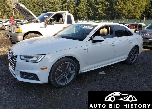 Audi A4 Premium Plus 2017 White 2.0L  4