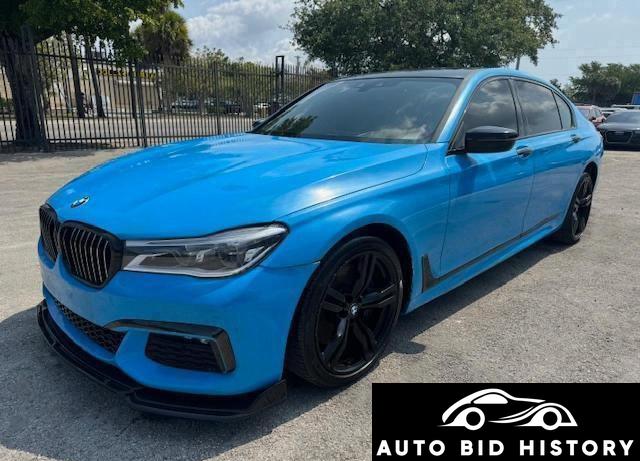 Bmw 750 I 2017 Blue 4.4L  8
