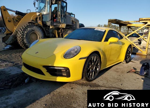 Porsche 911 Carrera 2021 Yellow 3.0L  6