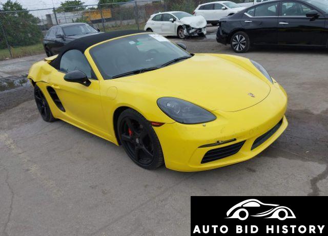 Porsche 718 Boxster 2019 Yellow 2.0L