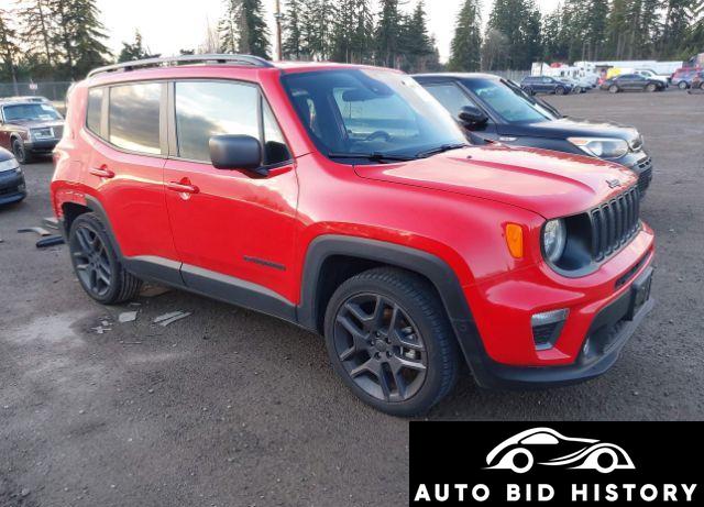 Jeep Renegade Latitude Fwd 2021 Red 1.3L