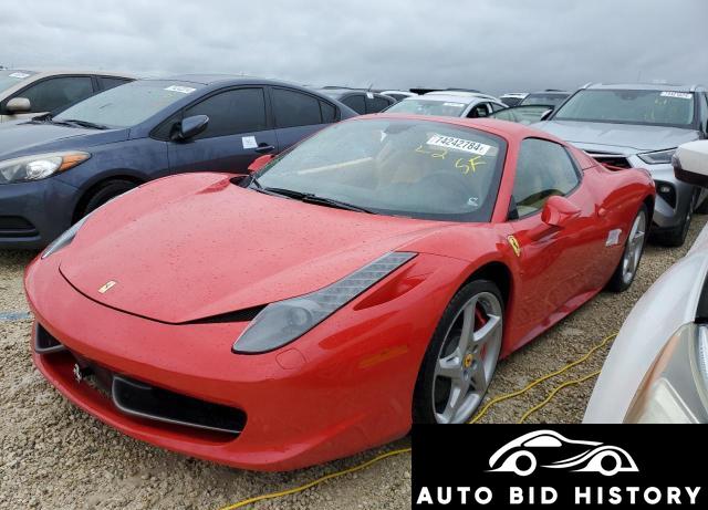 Ferrari 458 Spider 2014 Red 4.5L  8