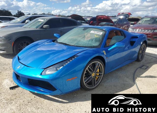 Ferrari 488 Spider 2018 Blue 3.9L  8